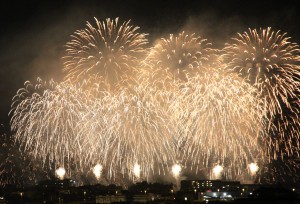 feux d'artifice (fin carnaval)