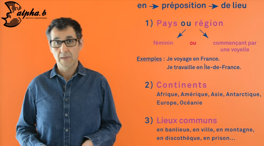 préposition en